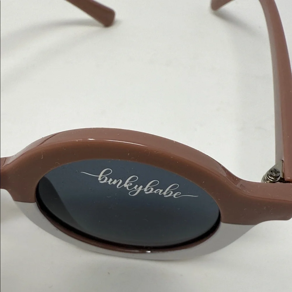 Binky Babe Kids Round Sunglasses Set in Cream and Brown (2 different glasses)